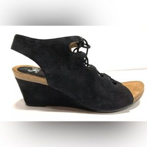 Sofft Maize Womens Sandal Black Suede Size 9.5 M